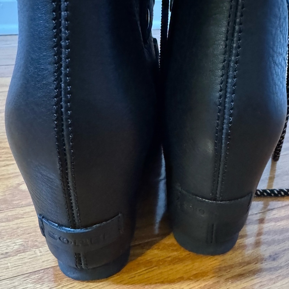 Sorel Lexie Wedge Tie Up Ankle Boots 7 - Picture 9 of 13